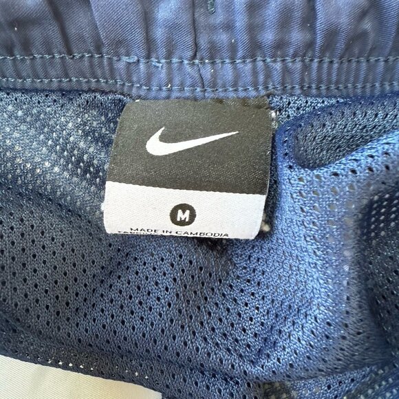 Nike Mens Swim Trunks Shorts Mens Medium Lined Pockets Storm Graphic Blue AOP - Picture 6 of 7